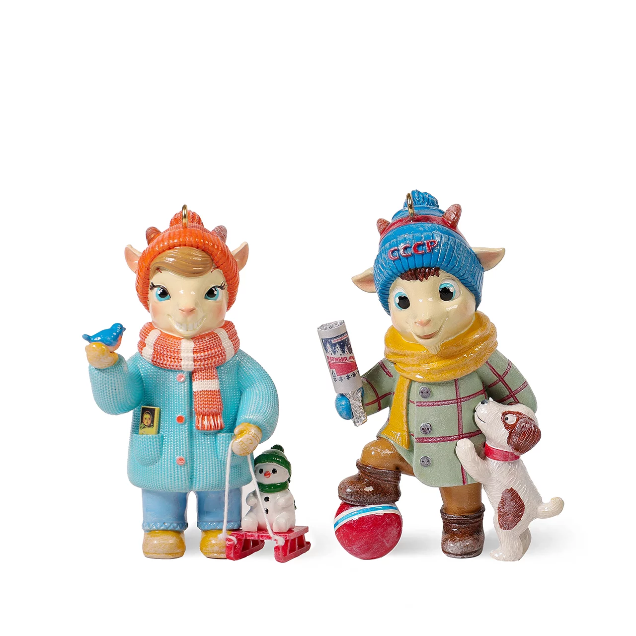 Елочные игрушки Козлики Твикс 18 Bernes