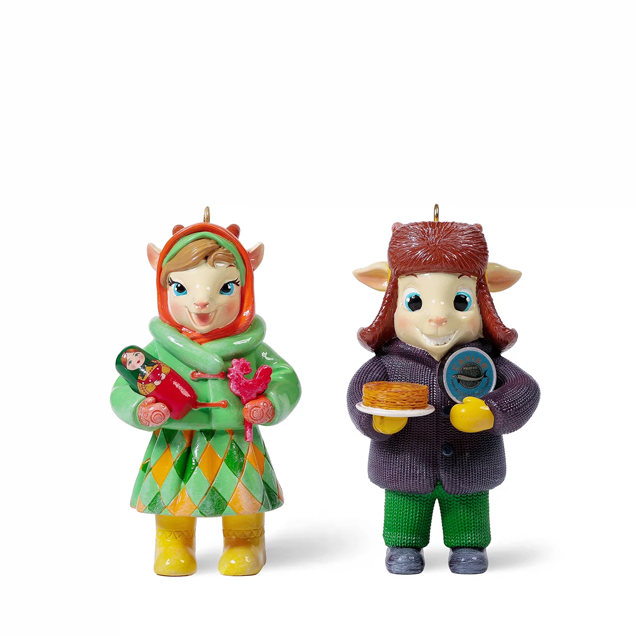 Елочные игрушки Козлики Твикс 20 Bernes